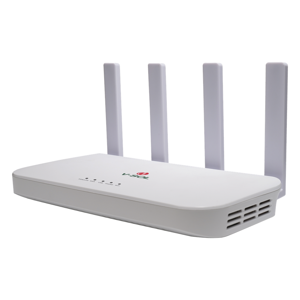 [HG3110AX-XGS] ONU XGSPON / Wi-Fi 6 / 1 Puerto RJ45 2.5 Gbps / 3 Puertos RJ45 1 Gbps / 1 FXS / 1 Puerto USB