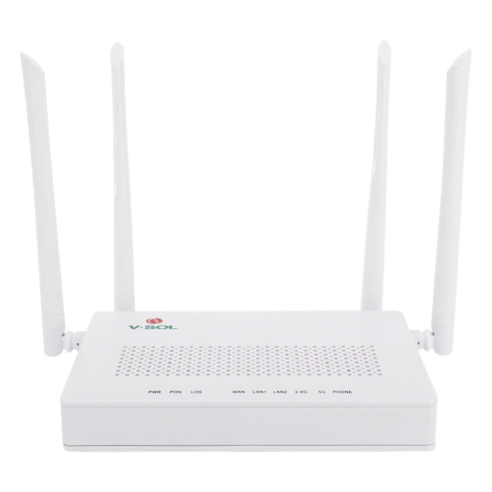 [HG323D-AC] ONU Dual G / EPON con Wi-Fi AC de doble banda, 1 puerto SC / UPC + 2 puertos LAN Gigabit + 1 puerto FXS