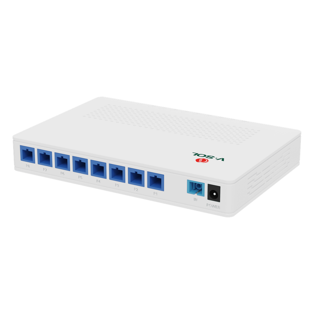 Splitter de fibra óptica 1x8, SC / UPC