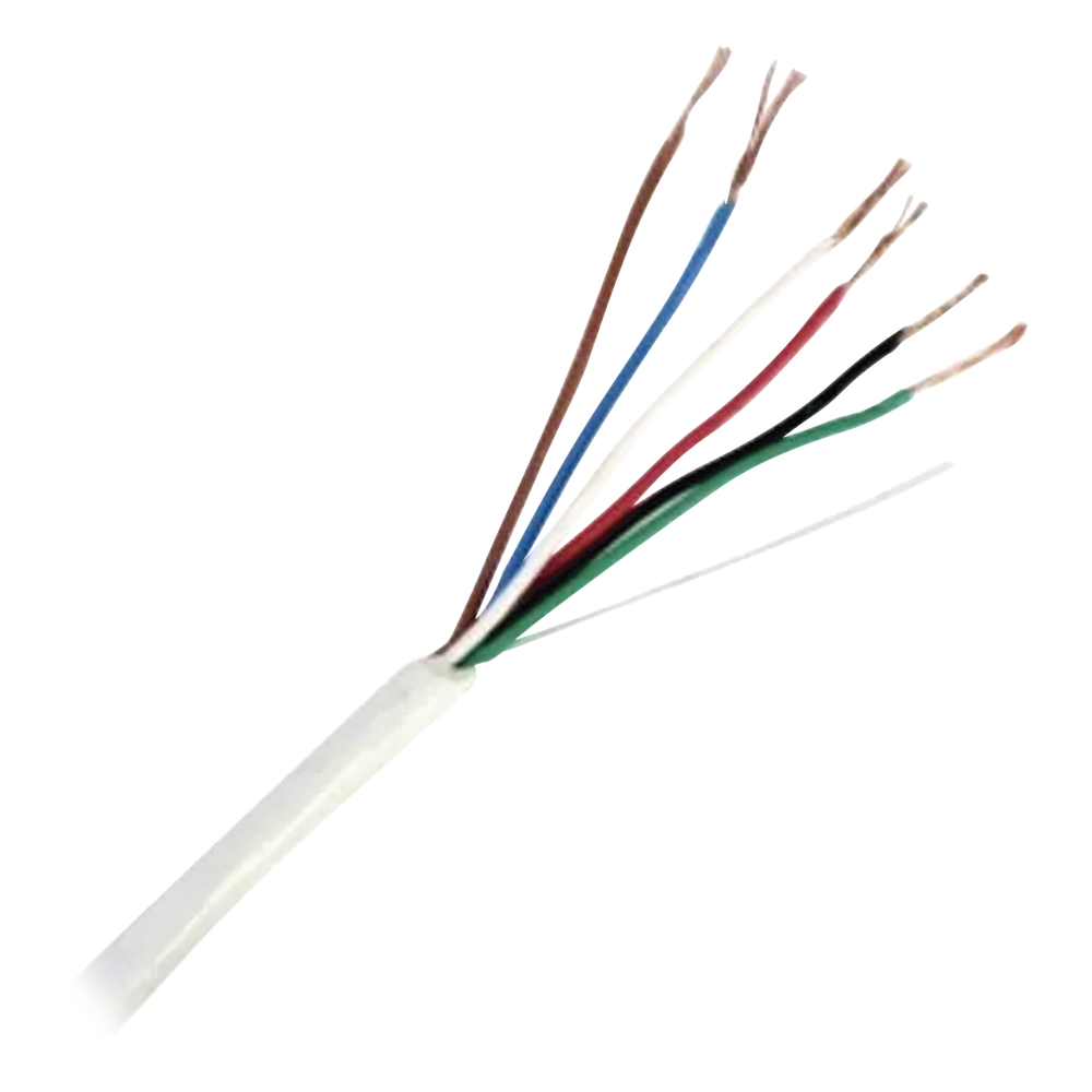 Bobina de 152 m (500 ft) 6X20 AWG, blanco