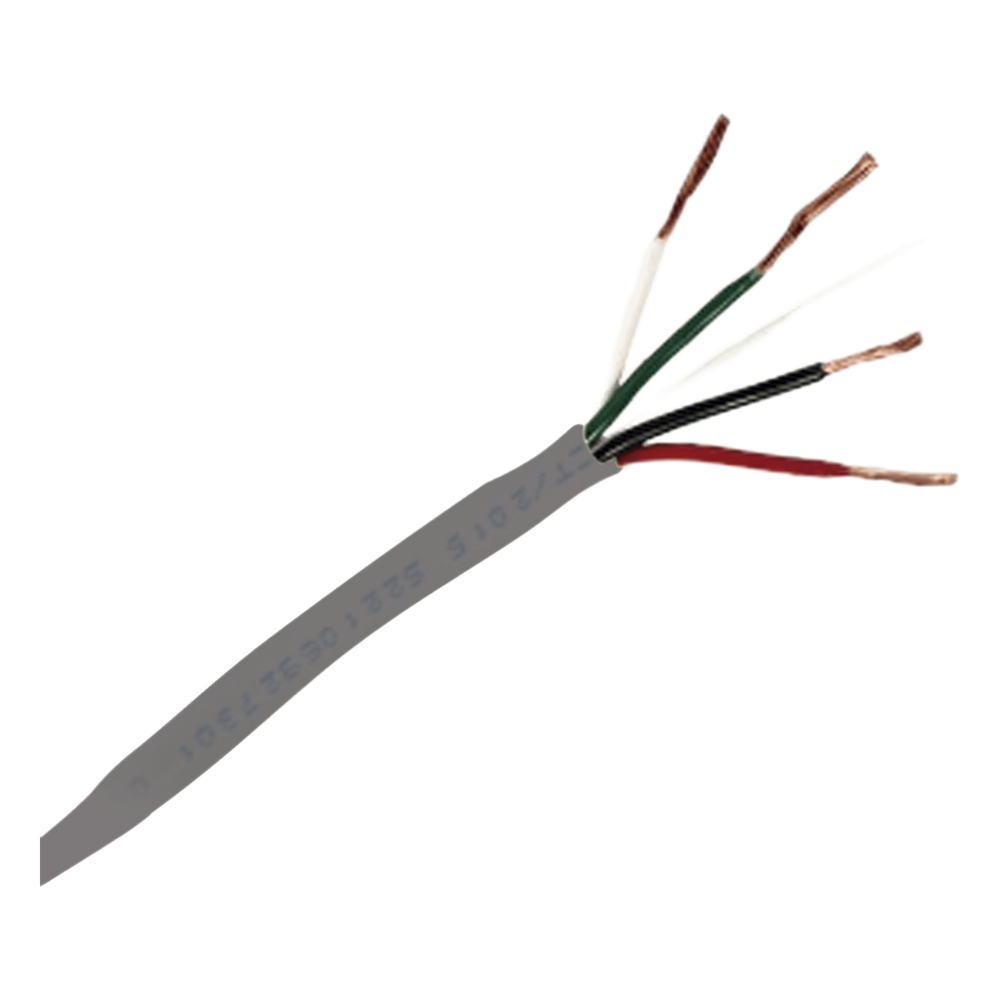 Bobina de cable para alarma 305 m, 4 X 18 AWG, gris
