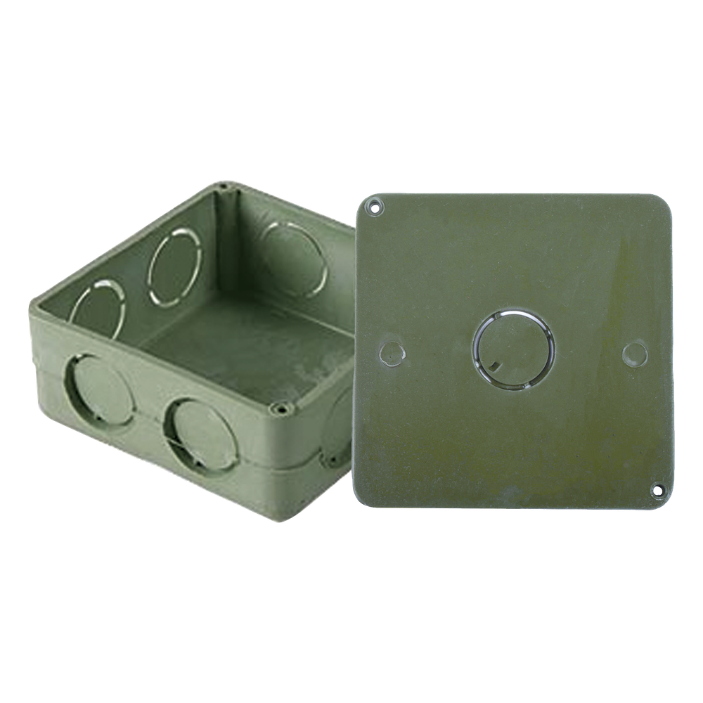 [ATUP-100CYT] Caja Cuadrada y Tapa para Tubería PVC Conduit de 1".