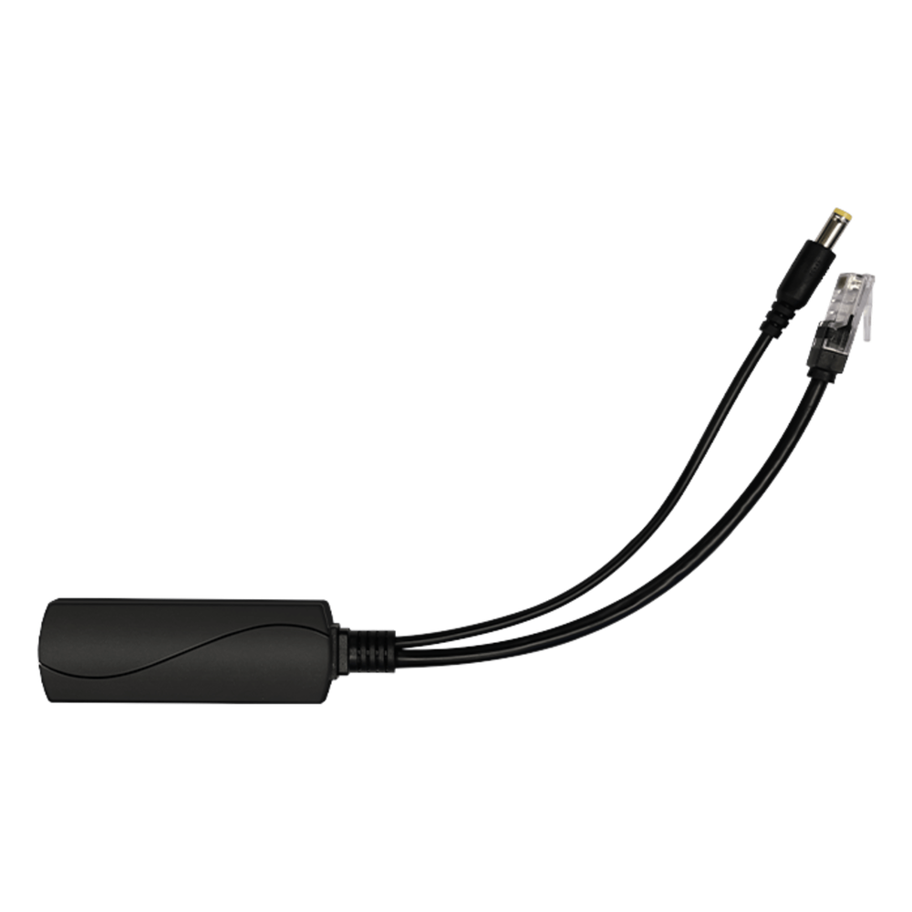 Splitter PoE / IEEE 802.3af / at / 30W / Puerto Gigabit / Salida DC 12V 2A / Indicadores LED / 95x26x20 mm (3.74x1.02x0.79 in)