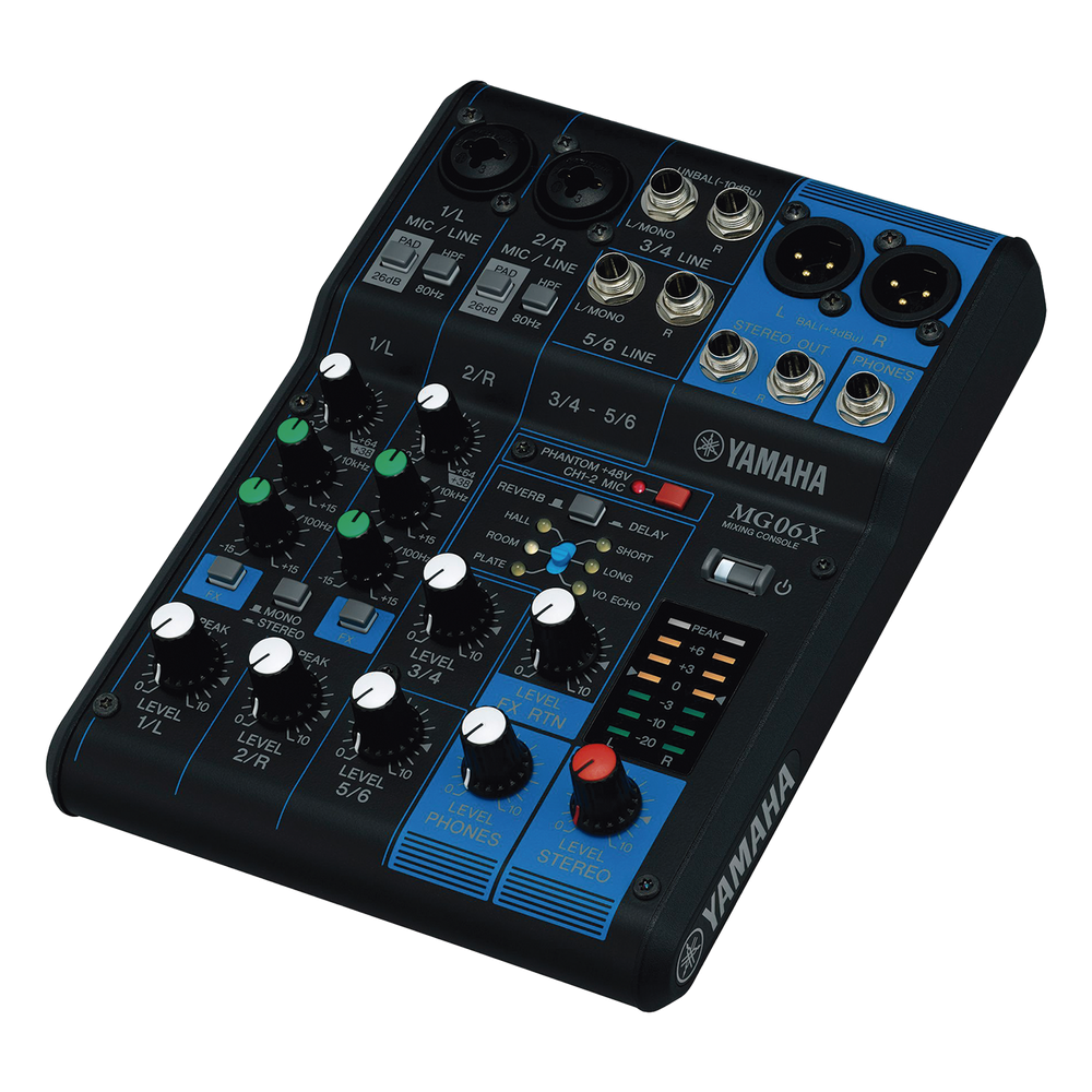 Mezcladora de audio 6 canales
