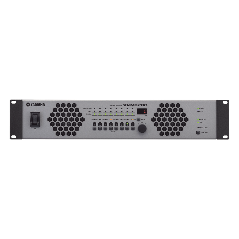Amplificador de audio 280 W, 8 canales, 70 / 100V