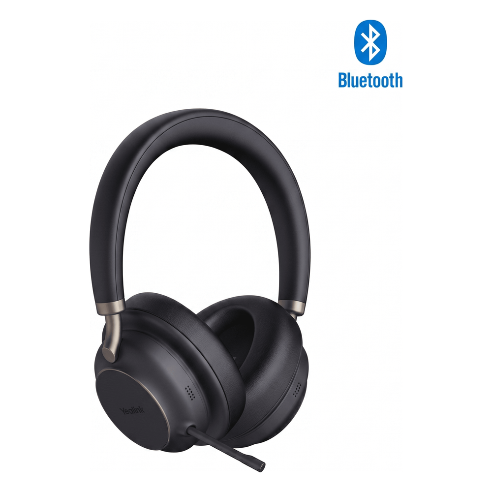 Diadema inalámbrica BH76 Plus UC Black USB con A de Yealink