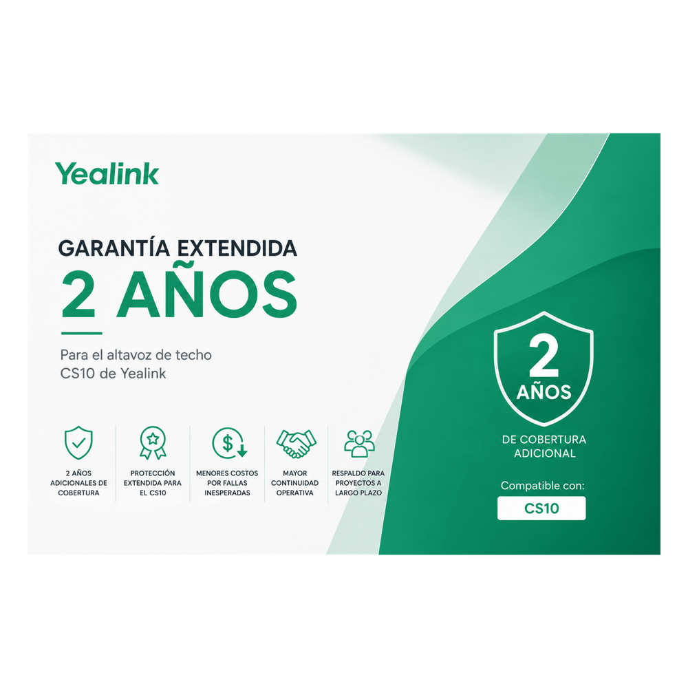 Garantía Extendida de 2 Años para Altavoz de techo CS10