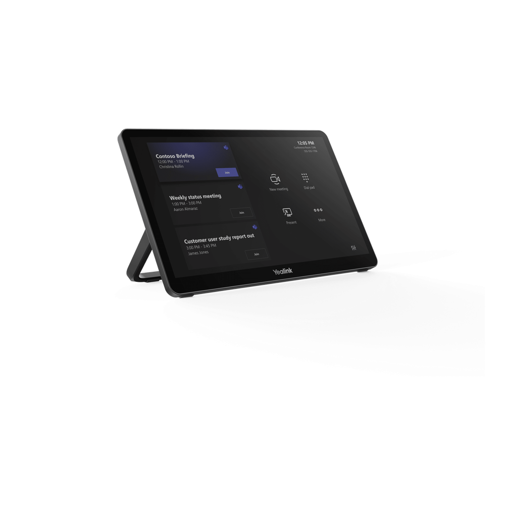 Pantalla Tactil MTouch Plus para Sistemas Microsoft Teams Rooms Yealink con Diseño
