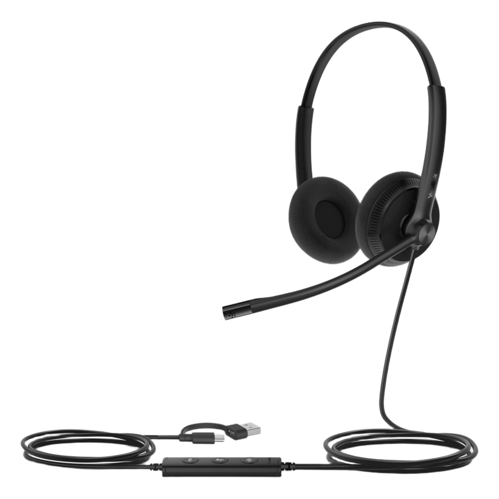 Auriculares Yealink UH34 Lite Dual con cancelación de ruido