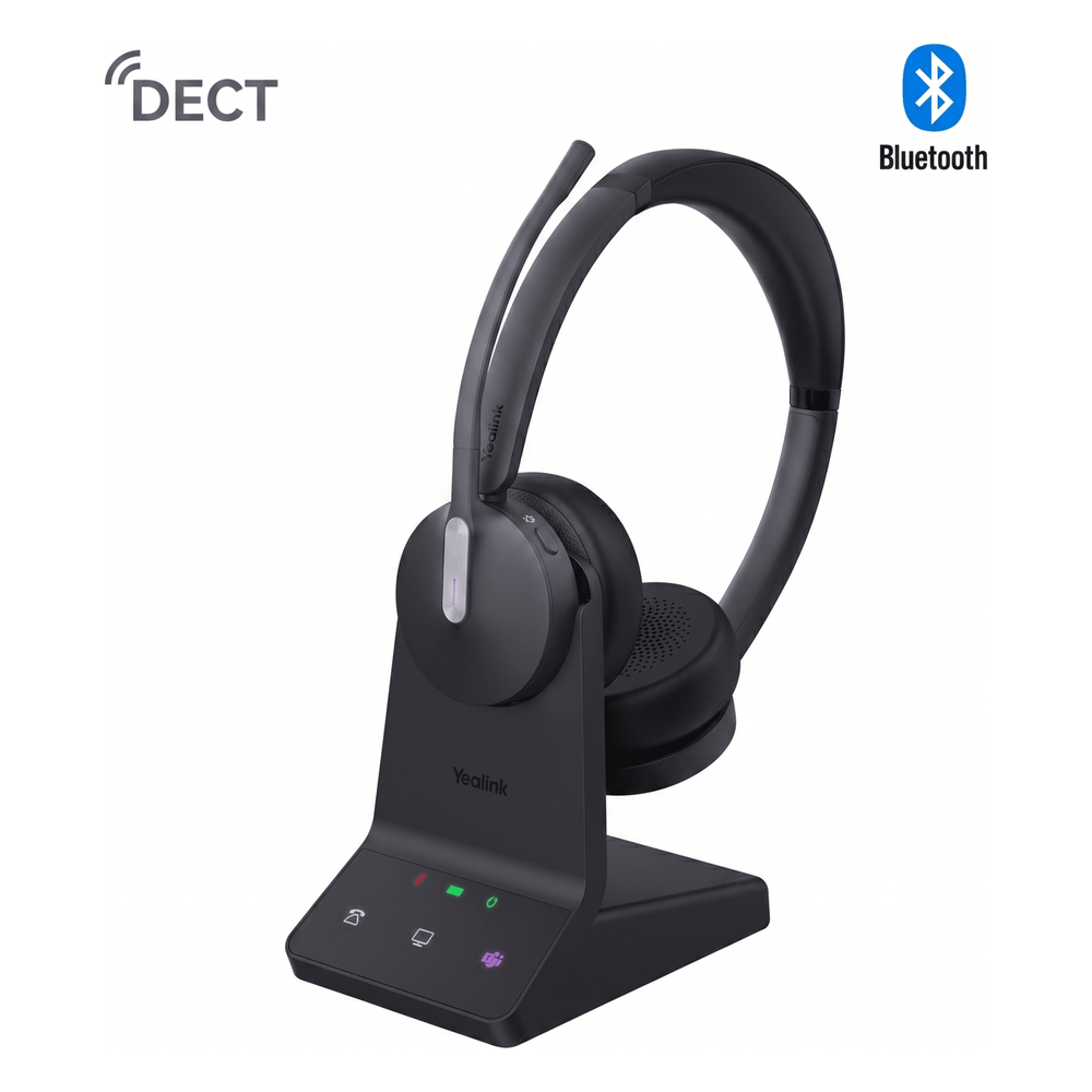 Auriculares estéreo Yealink WH64 edición MS con Bluetooth
