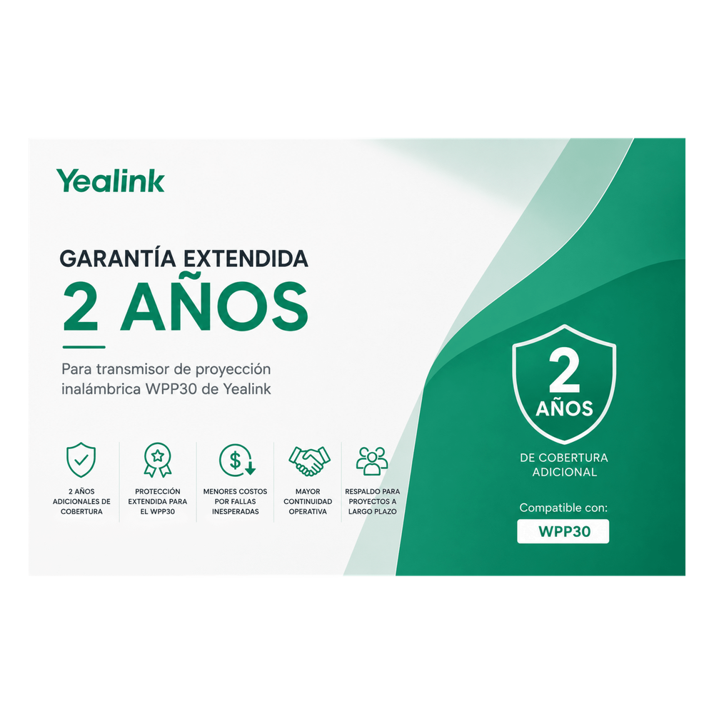 Garantía Extendida de 2 Años para Pod de Proyección inalámbrica