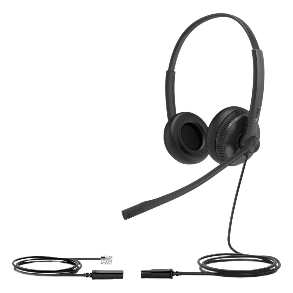 Diadema Alámbrica YHS34 Dual de Yealink QD a RJ9