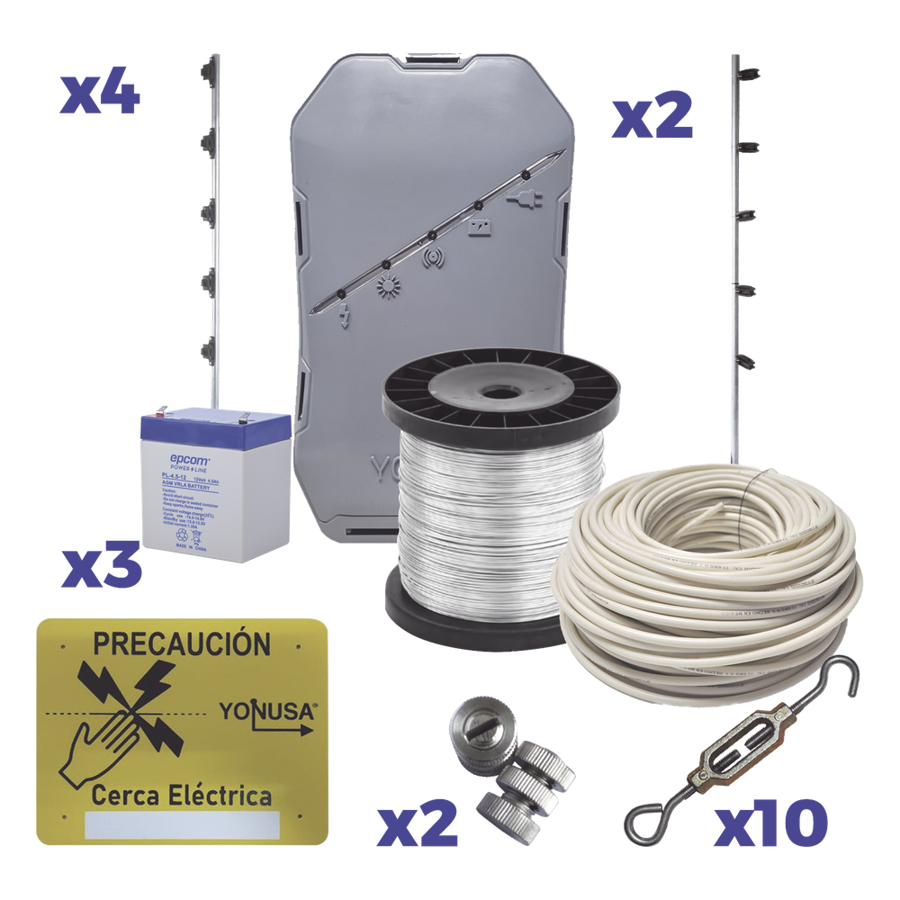 KIT Energizador para 25 m de protección