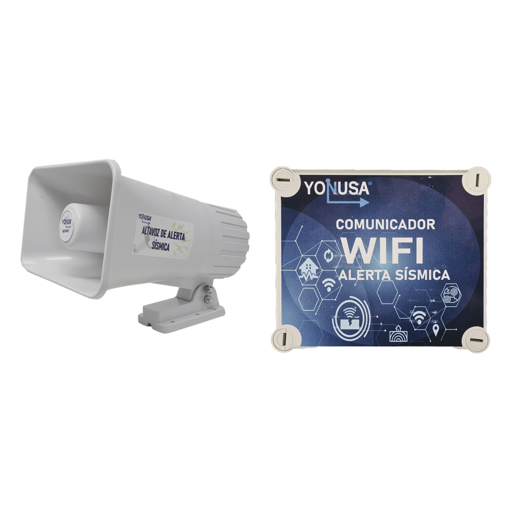 KIT de Alertamiento SISMICO con Audio Oficial SASMEX por Wi-Fi