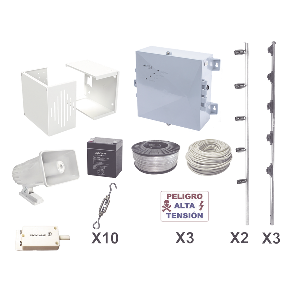 KIT ESENCIAL PARA 25 m PERIMETRALES DE CERCO ELÉCTRICO