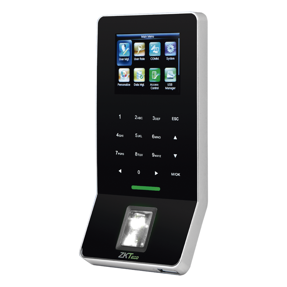 Terminal Biométrica de Huella / 3,000 Huellas 5,000 Tarjetas / WiFi / Pantalla 2.4" / TCP / IP RS485 / ADMS / Control de 1 Puerta