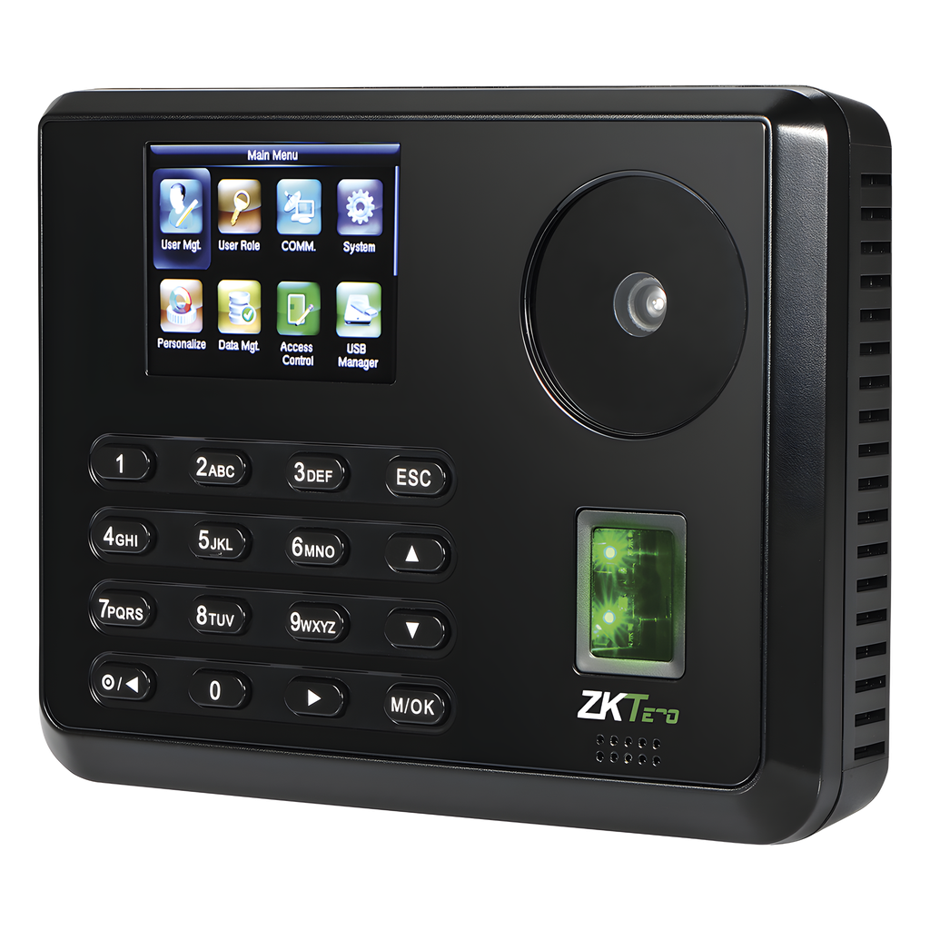 Terminal Biométrica de Palma y Huella / 600 Palmas 3,000 Huellas / Pantalla 2.8" / TCP / IP USB / 100,000 Eventos