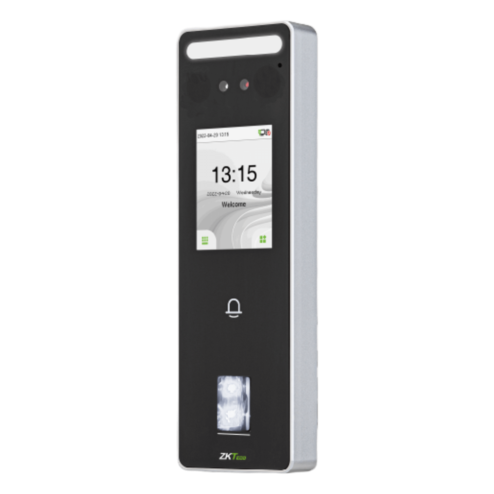 Terminal de acceso facial + huella, IP65