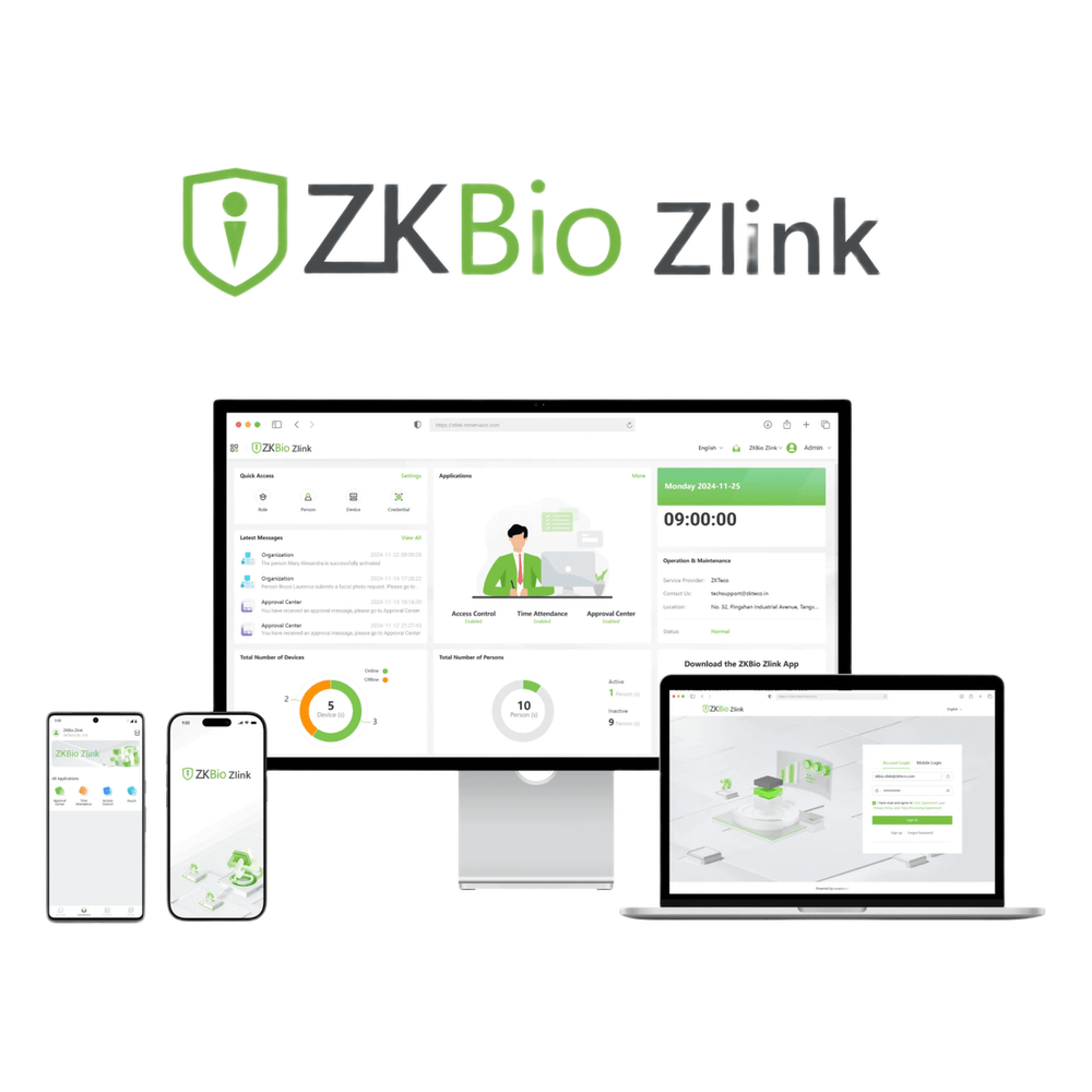 ZKBio Zlink es una plataforma IoT basada en la nube