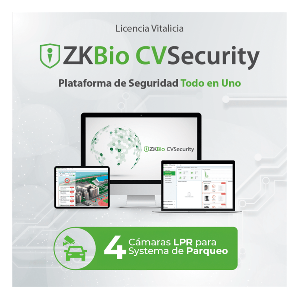 Licencia ZKBio CVSecurity Estacionamiento