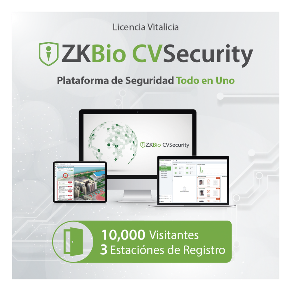 Licencia para ZKBio CVsecurity permite la gestion de 10 mil visitantes