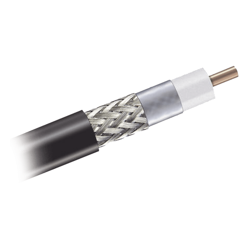 [CNT-400/1000] Cable Coaxial 90% de Blindaje, Certificación RoHS, Conductor de Cobre Revestido de Aluminio, 50 Ohms, Carrete de 300 Metros (984.25 Pies)