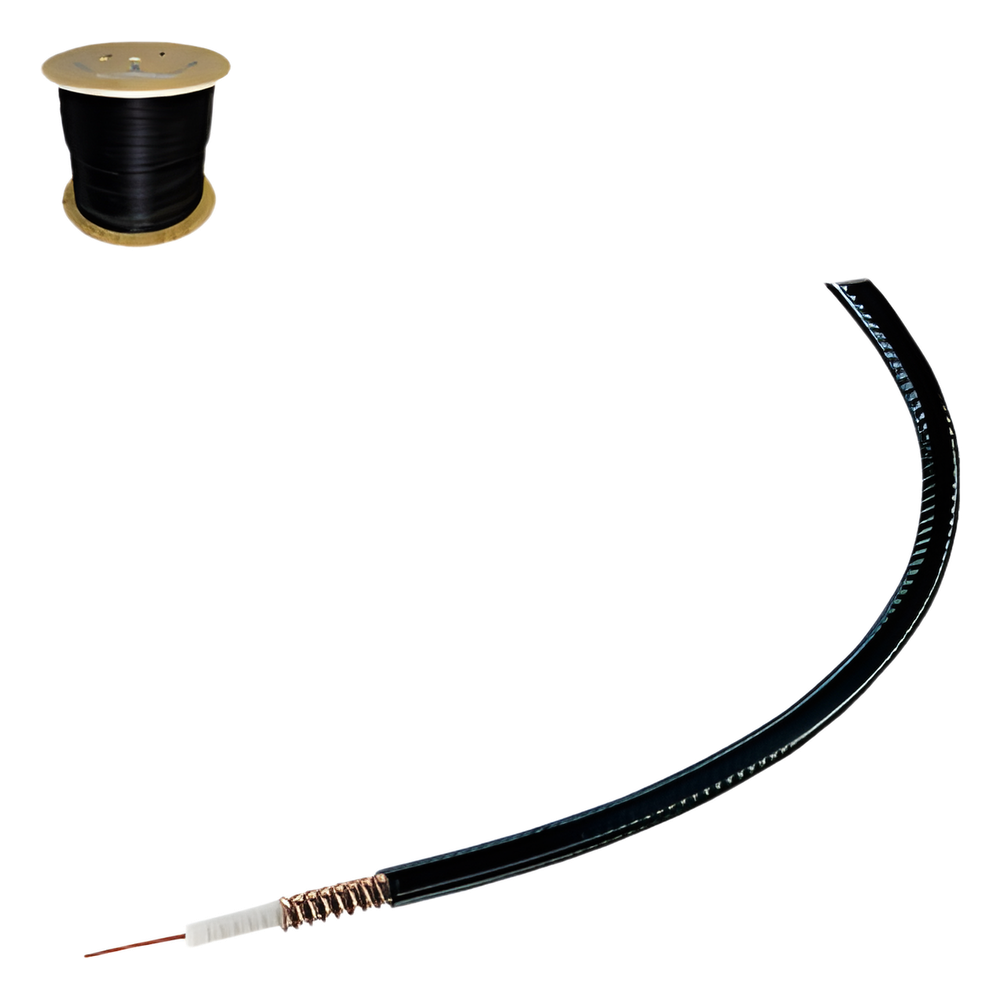 [FSJ1-50A/1000] Cable Coaxial HELIAX de 1 / 4, Cobre Corrugado, Superflexible, Blindado, 50 Ohms, Carrete de 305 Metros (1000 Pies)