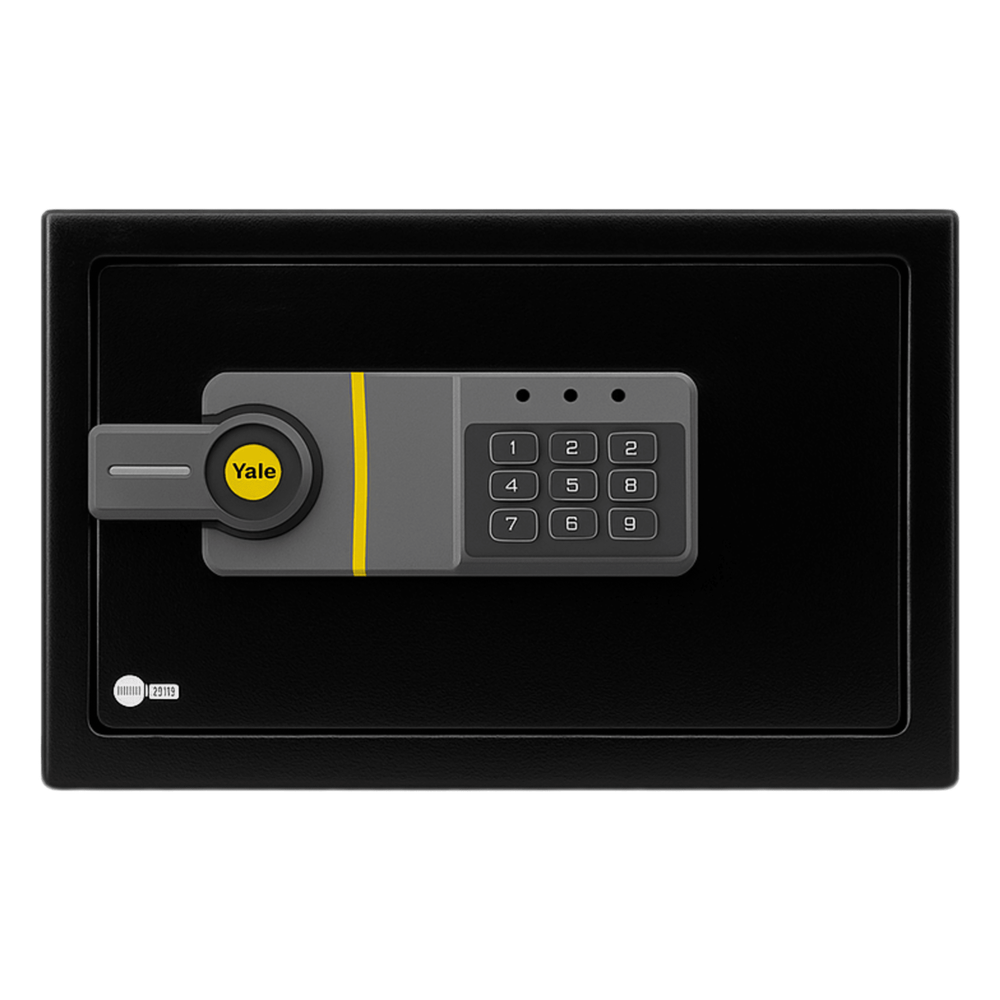 [MX86975] Caja Fuerte Electrónica Residencial / Sistema de Apertura por Código 3-8 Dígitos / Llave de Emergencia / Bloqueo de Seguridad 5 Minutos / Indicadores LED / Alimentación 4 Pilas AA / Garantía 1 Año
