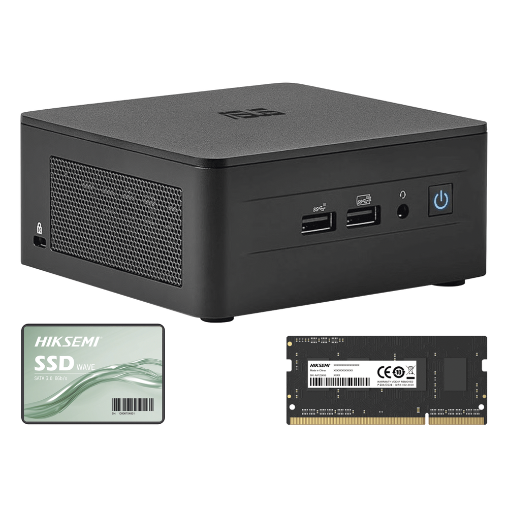 Kit / Mini PC NUC Barebone / Core I7 / bluetooth / Incluye memoria 16GB / Incluye 512 SSD / No incluye sistema operativo
