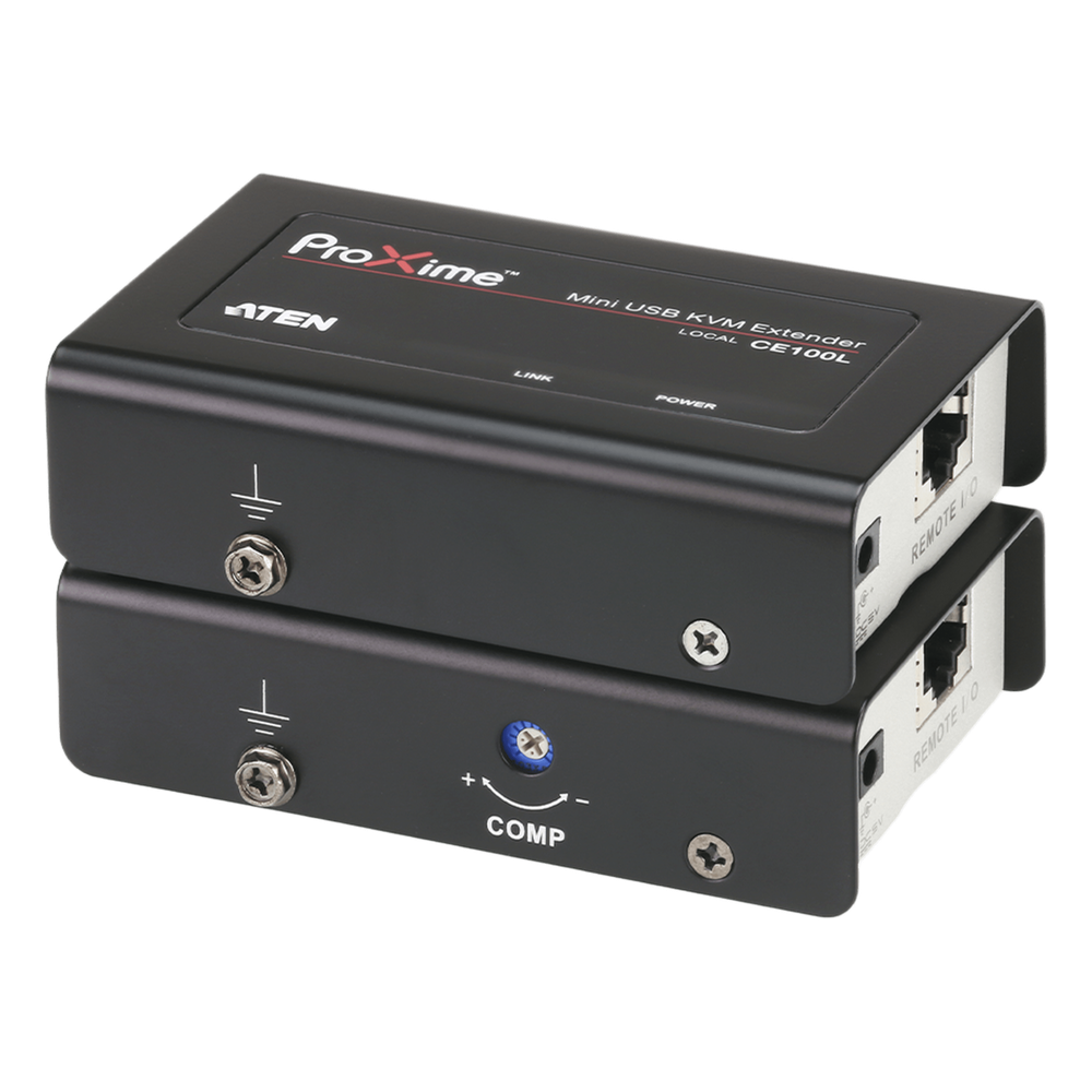 [CE100] Extensor KVM USB | Acceso remoto PC | Hasta 100 m Cat5e | 1920x1200 | Protección ESD | Ajuste deskew