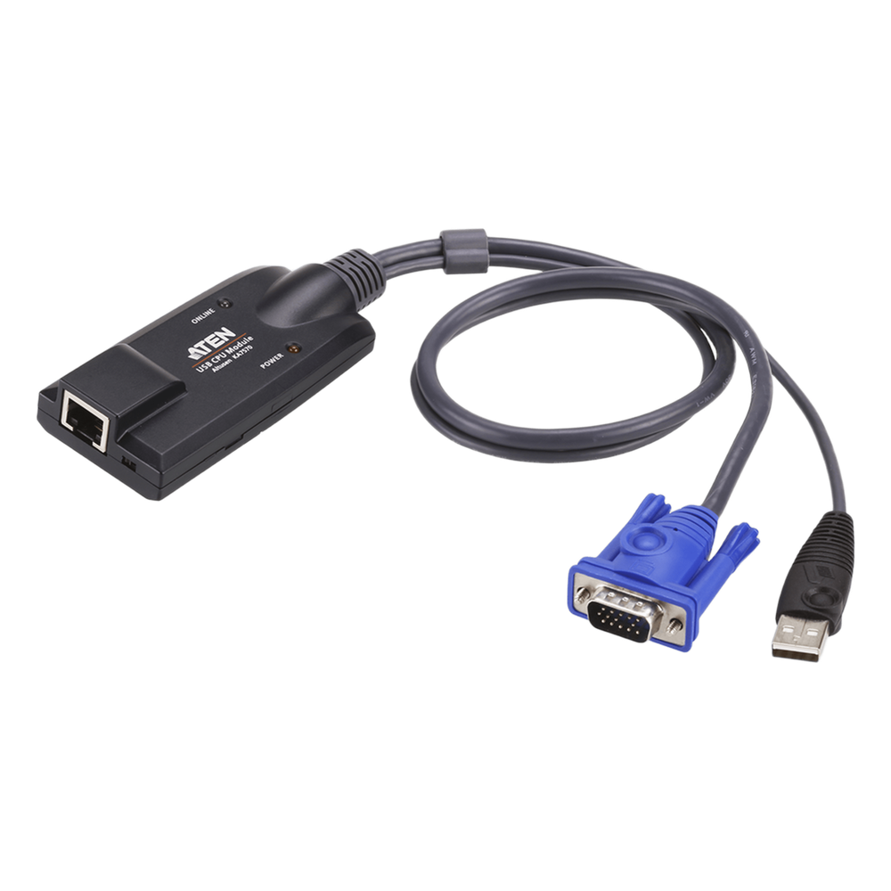 [KA7170] Switch KVM | cable DVI | USB de 2 puertos | con selector remoto de puerto