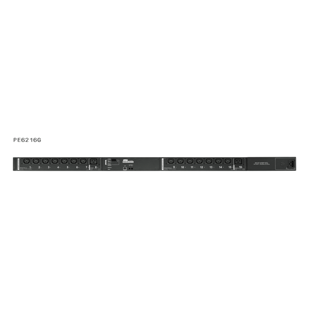 [PE6216G] PDU Inteligente Eco ATEN | 16-24 Salidas AC | Monitoreo Remoto IP | Control Individual por Puerto | Medición Energética en Tiempo Real | Gestión SNMP v1-v2-v3 | Seguridad SSL 128-bit | Sensores Ambientales Opcionales | montaje Rack 0U
