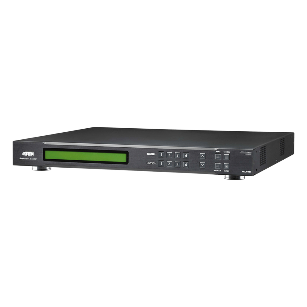 [VM5404HA] Switch De Matriz Hdmi | 4x4 | Con Escalador | Compatible Con Videowall | Seamless Switch™ | IR | RS-232 | Ethernet | Salida de Audio