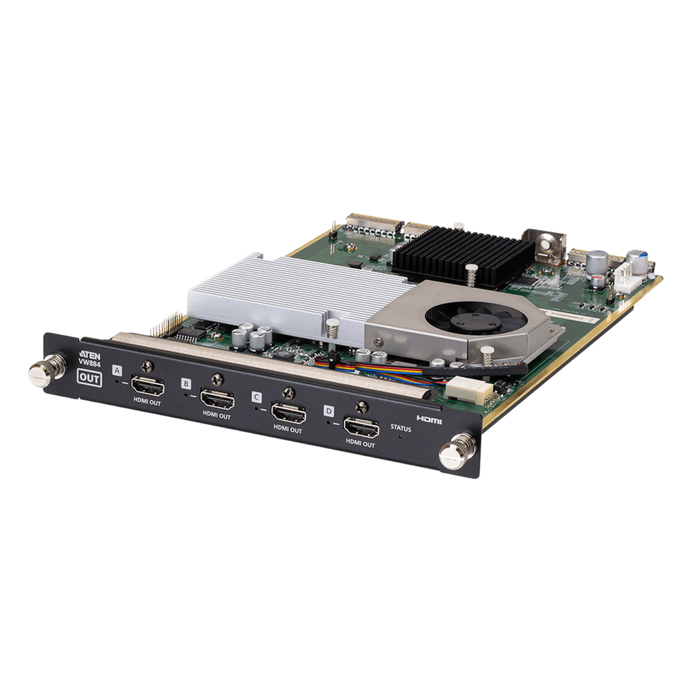 [VW884] Tarjeta de Salida HDMI 4K | 4 Puertos | HDCP 2.2 | EDID Expert | Seamless Switch | Compatible con VW3620