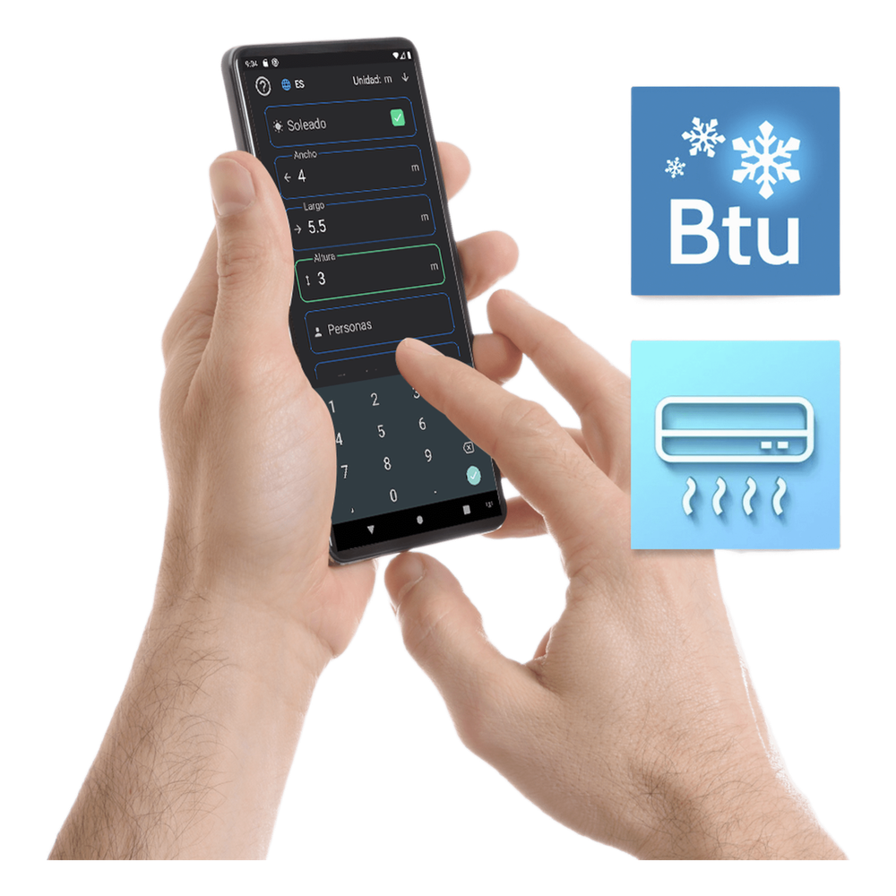 [CALCULADOR-BTU] Calculador de capacidad de enfriamiento BTU Aufit