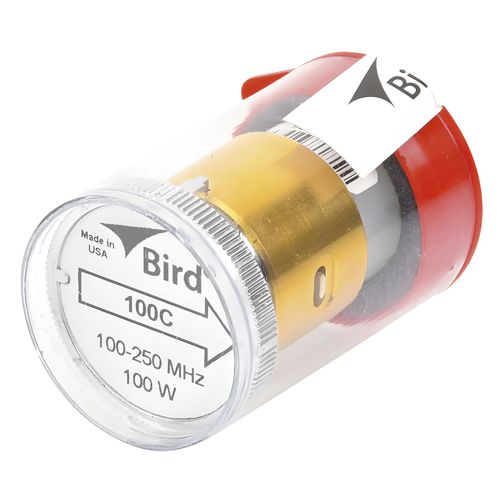 Elemento de 100 Watt en Línea 7 / 8" para Wattmetro BIRD 43 en Rango de Frecuencia de 100 a 250 MHz.