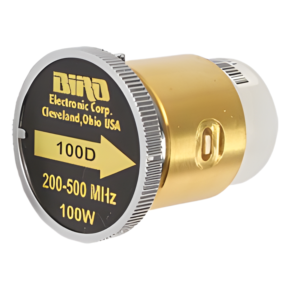 Elemento de 100 Watt en Línea 7 / 8" para Wattmetro BIRD 43 en Rango de Frecuencia de 200 a 500 MHz.