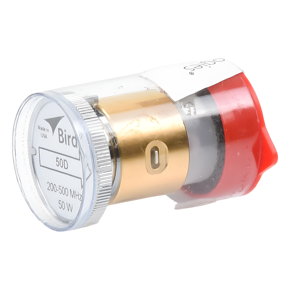 Elemento de 50 Watt en línea 7 / 8" para Wattmetro BIRD 43 en Rango de Frecuencia de 200 a 500 MHz.