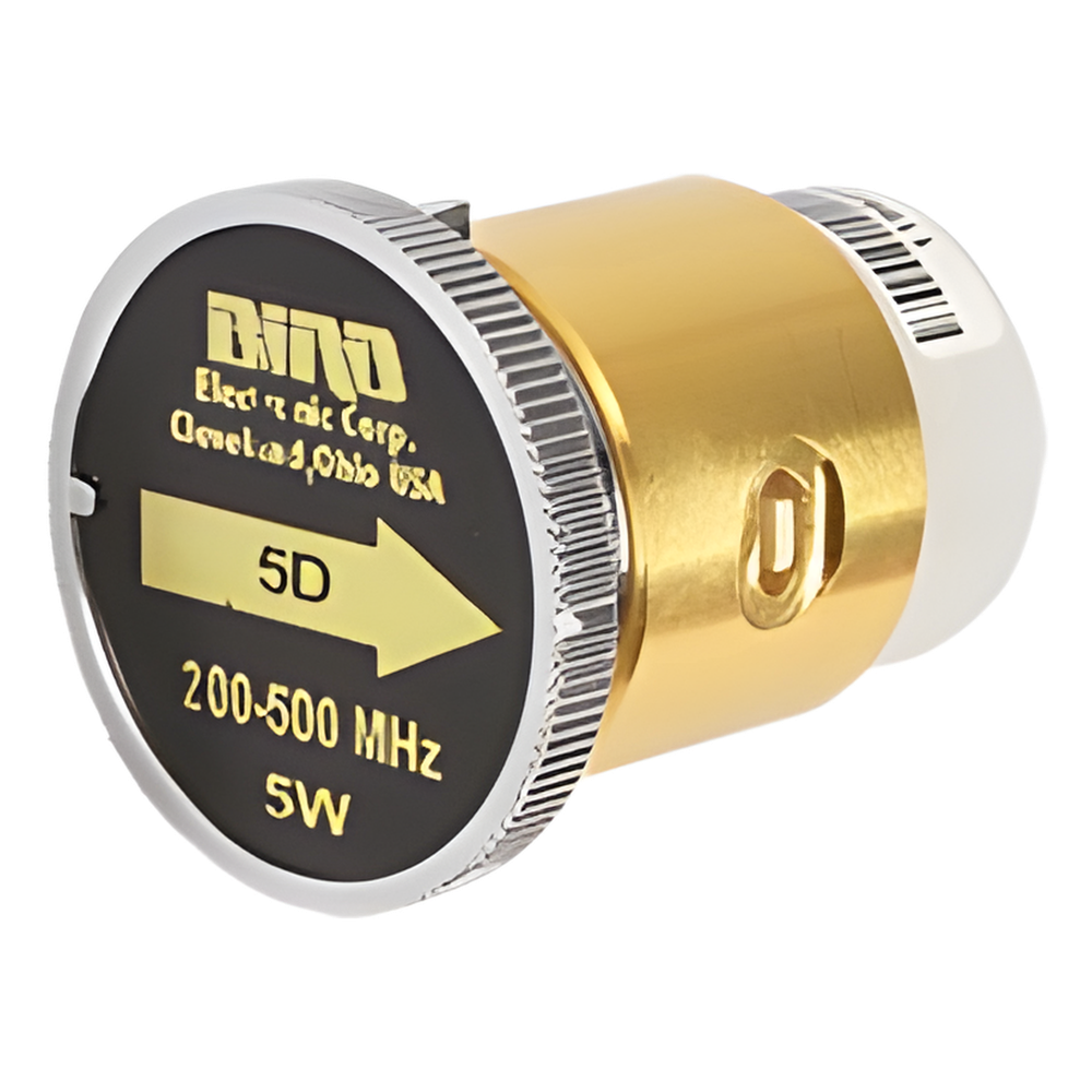 Elemento de 5 Watt en Línea 7 / 8" para Wattmetro BIRD 43 en Rango de Frecuencia de 200 a 500 MHz.