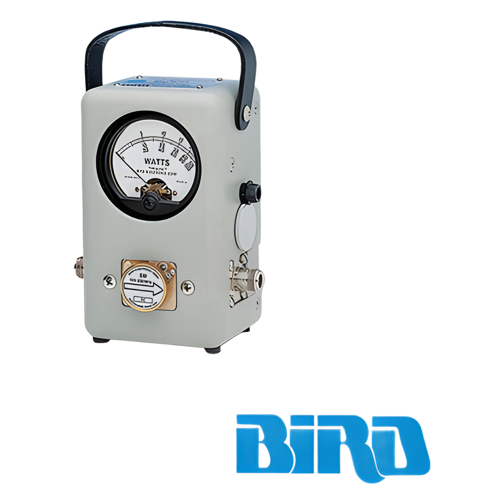 Wattmetro BIRD de Propósito General, Serie 43, 100 mW-10 kW y con Rangos de Frecuencias desde 450 kHz a 1260 MHz, según el elemento (No Incluido).