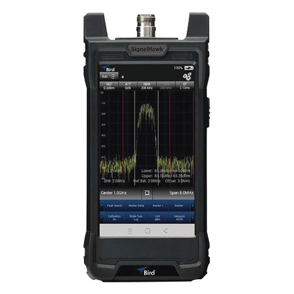 Analizador de Espectro Portátil SIGNAL HAWK, 9 KHz a 6 GHz, Incluye Estuches de uso Rudo y Ligero, Batería Li-Ion, Adaptador 12V, Lápiz Táctil, Adaptador USB-C a USB-A, Manual de Instrucción.