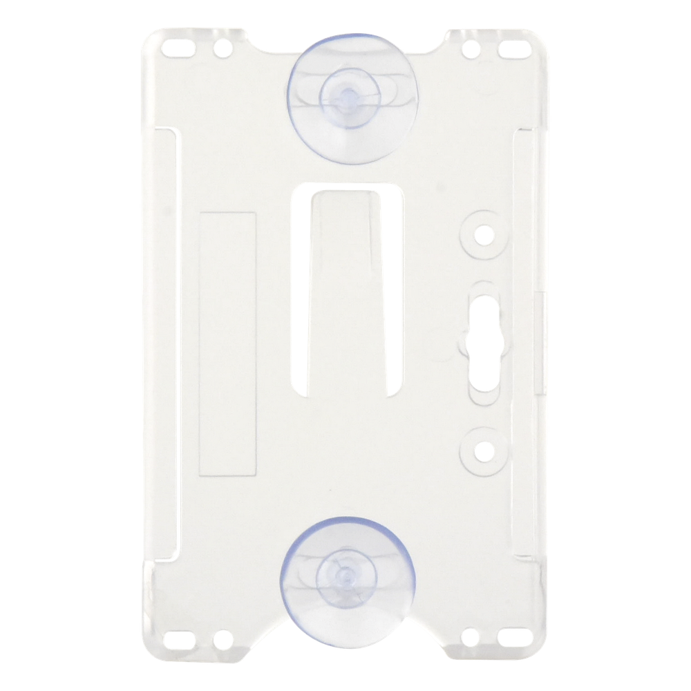 Porta tarjeta de plástico ABS / Transparente / Compatible con tarjetas ACCESSCARDEPC / PROCARDX o Formato CR80