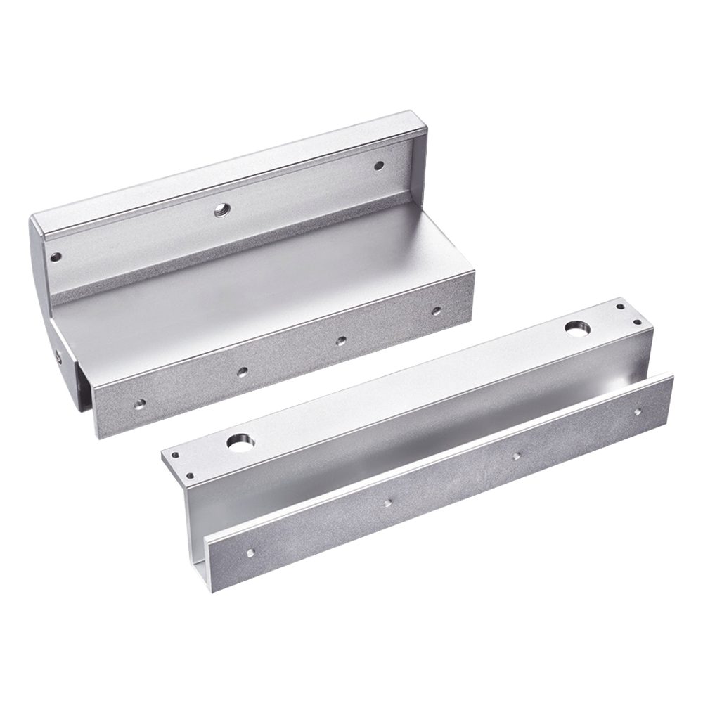 [BU600NDLED] Montajes en U para puertas de Solo Cristal ( puerta y marco) para uso con Chapa Magnética MAG600NLED y MAG600NTLED