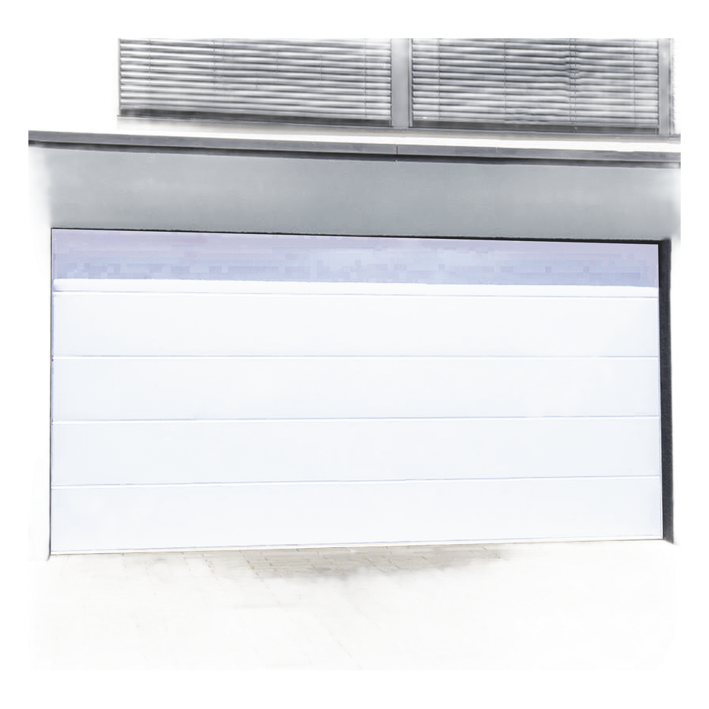 Puerta de Garage de Alta Calidad / línea Central / Color Blanco 12X9 pies, AISLADA, Estilo Americana