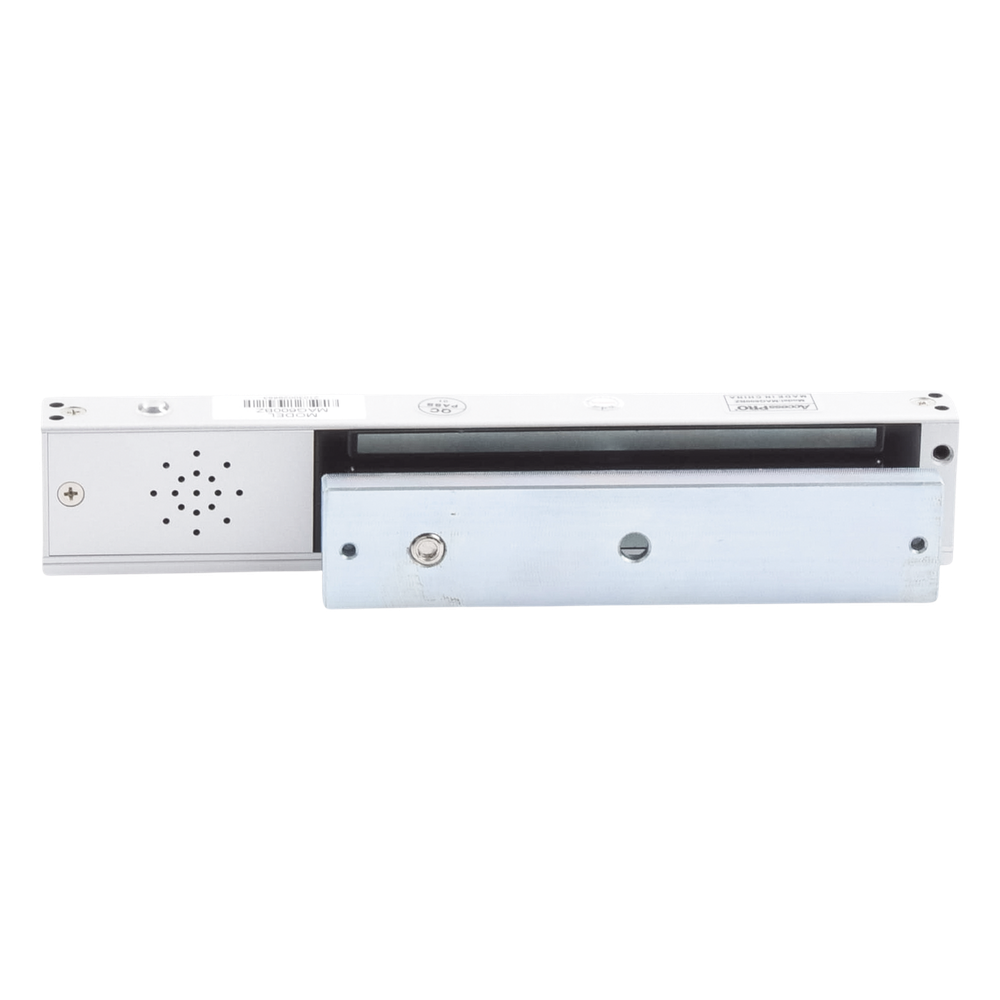 [MAG600BZ] Chapa magnética 600Lb con Buzzer de alarma de puerta mantenida abierta / LED indicador de estado / Sensor de estado de placa / Libre de Magnetismo Residual
