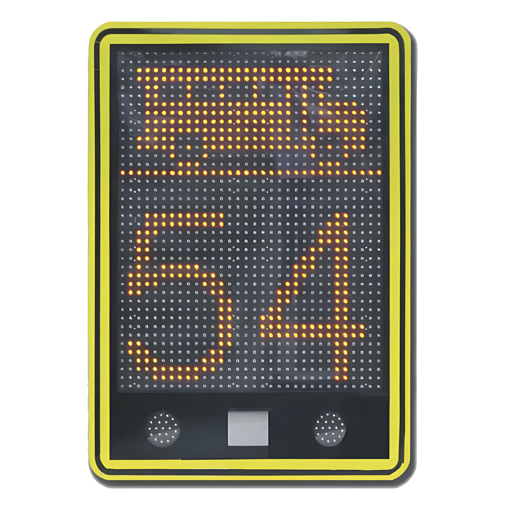 Radar de velocidad de 3 dígitos con mensajes variables y confgurables