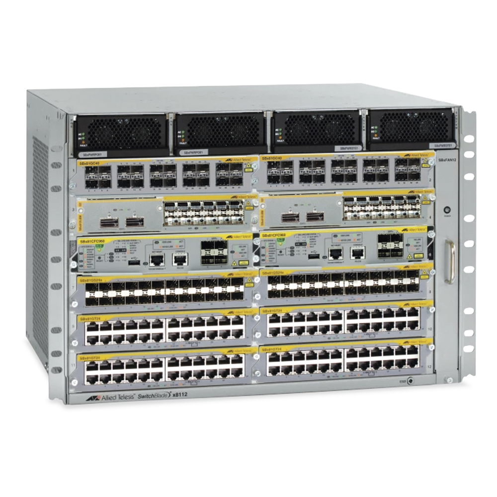 Switch Blade SBx8112 Chasis de Rack para 12 Slots