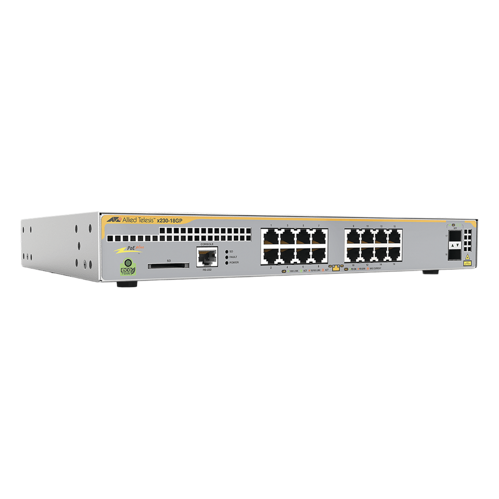 Switch PoE+ Administrable Capa 3, 16 Puertos 10 / 100 / 1000 Mbps + 2 SFP Gigabit, 247 W