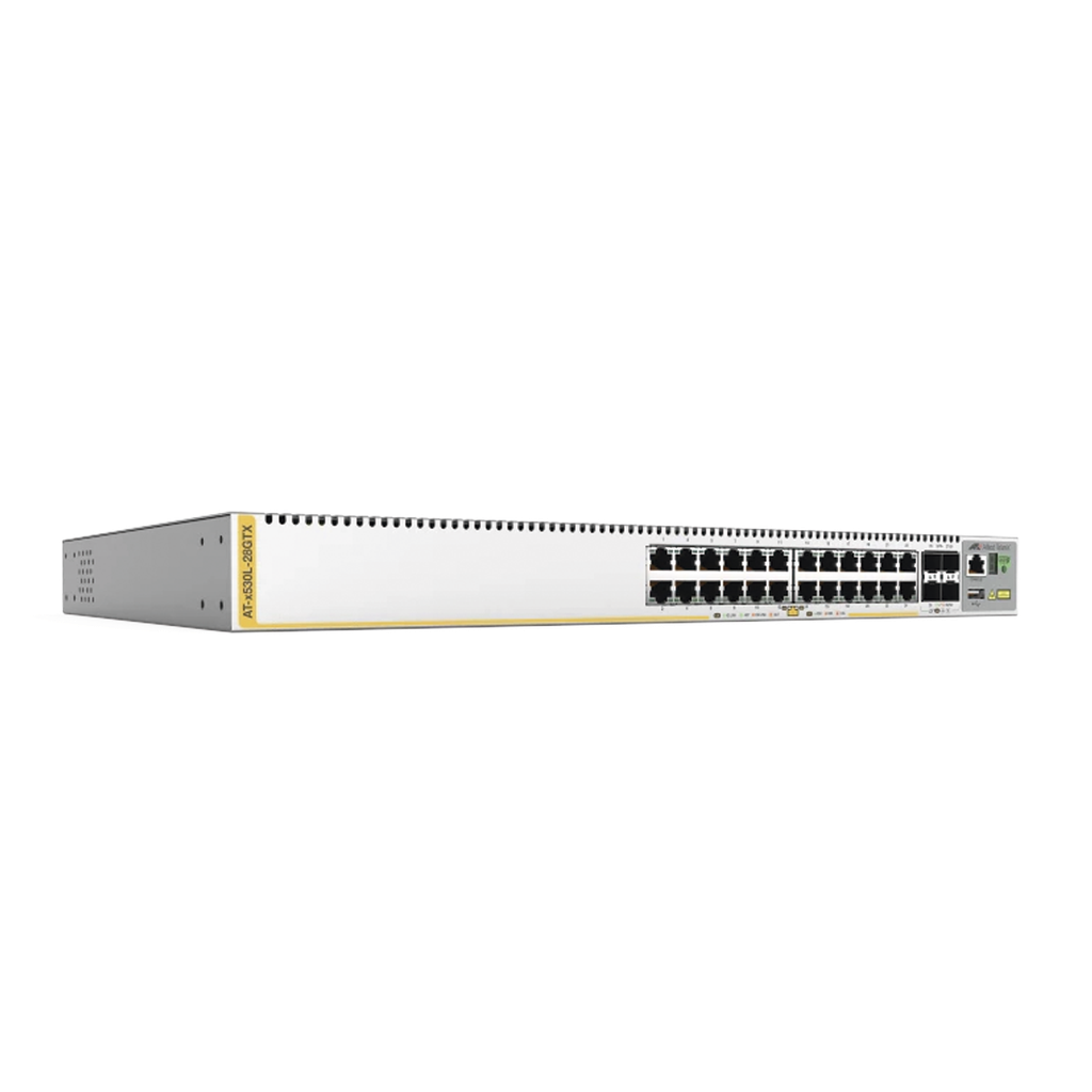 Switch L3 Stackable, 24x 10 / 100 / 1000-T, 4x SFP+, Fuente redundante integradas (TAA compliant version)