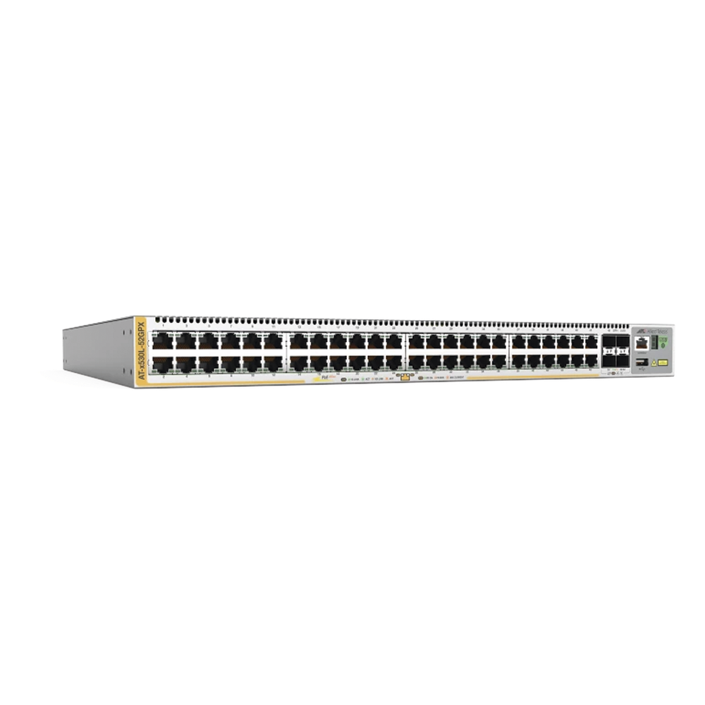 Switch administrable 48 puertos, PoE+, Gigabit, capa 3, 4x SFP+